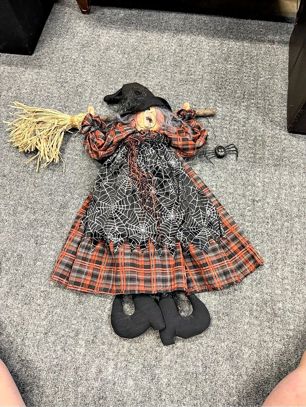Cute Rustic Halloween Witch Door or Wall Decor
